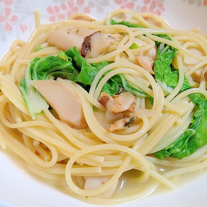 @簡単白菜ボンゴレパスタ